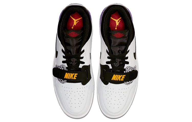 Jordan Legacy 312 Low White Yellow Purple — фото 3