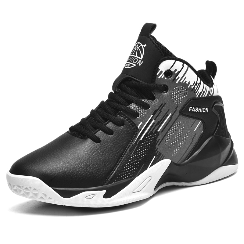 Musnodo High Top Basketball Shoes Black White — фото 1