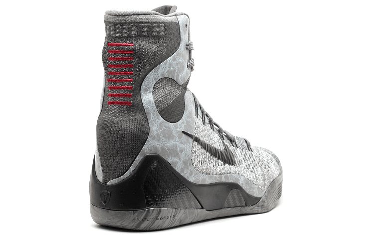 Nike Kobe 9 Elite High Basketball Gray Black — фото 3