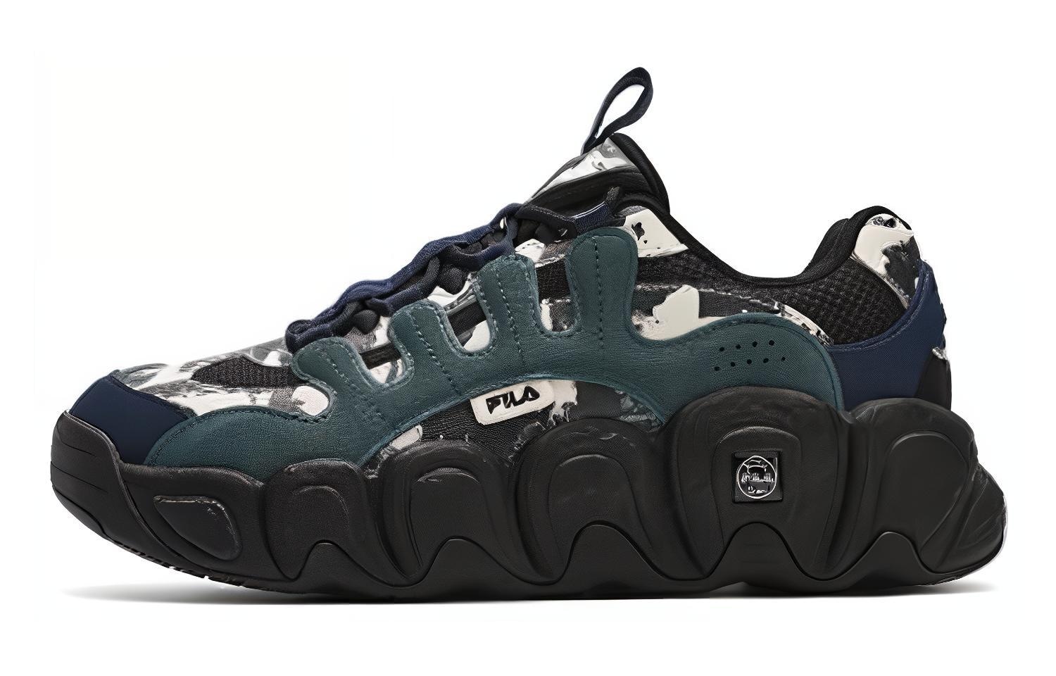 Études x FILA Retro Basketball Sneakers Black