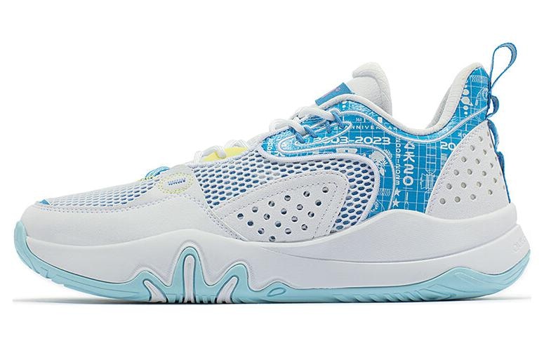 361° Basketball Shoes White Blue
