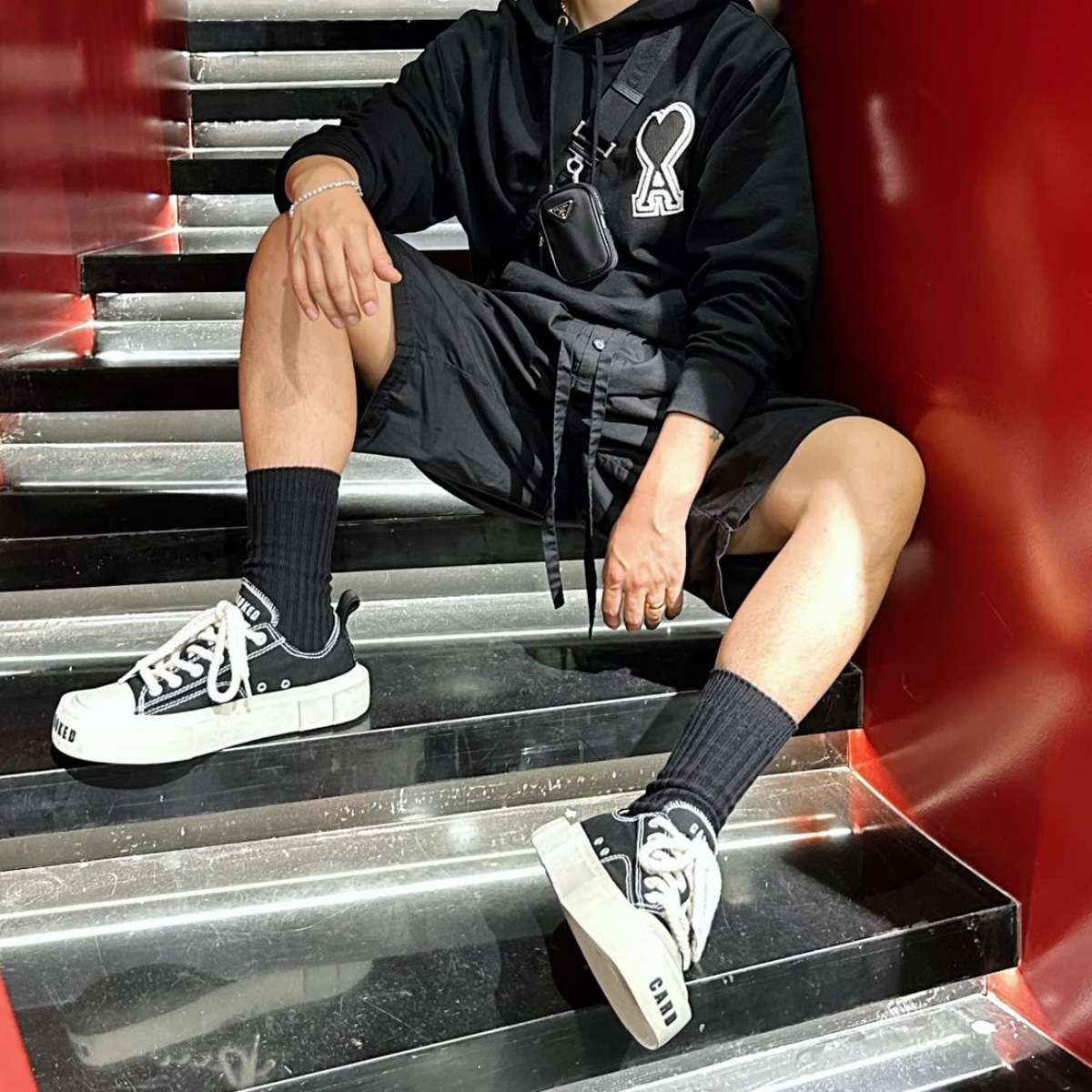 Crooked Card Canvas Shoes Black — фото 8