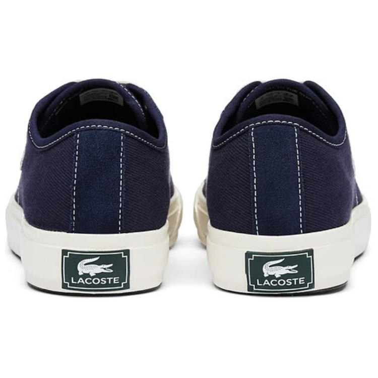 Lacoste Canvas Low-Top Navy — фото 3
