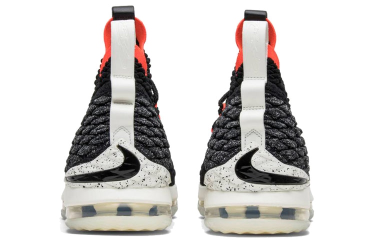 Nike Lebron 15 Black Bright Crimson — фото 3