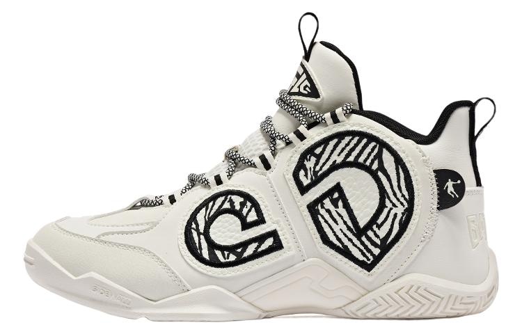 乔丹 Jordan Mid Basketball Shoes Black White