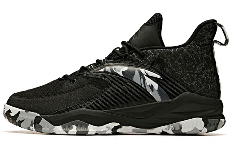 安踏 Anta Basketball Shoes Black White Grey