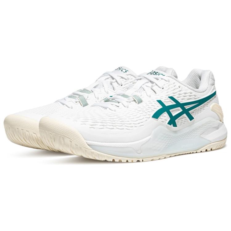 ASICS Gel-Resolution 9 White Green — фото 2