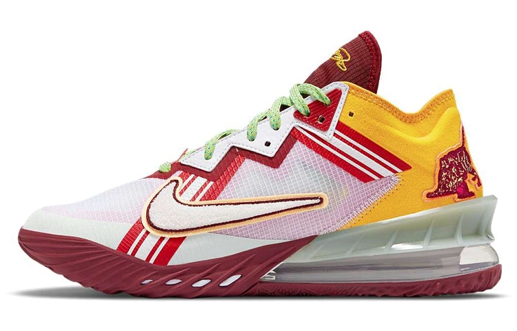Nike Lebron 18 White Pink Yellow
