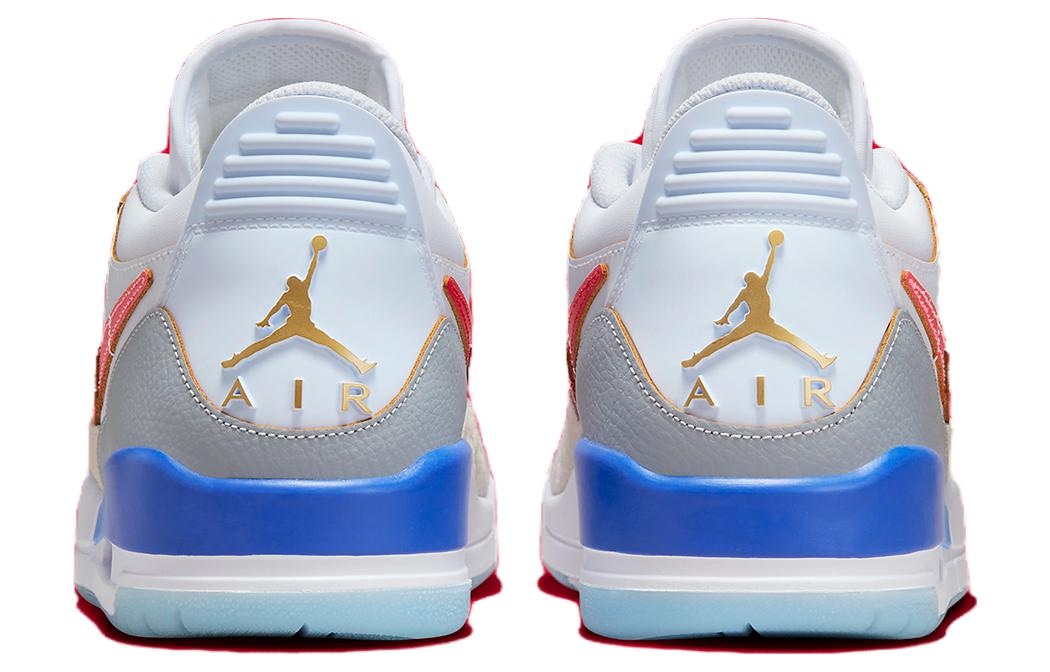 Jordan Legacy 312 Low White Blue Red — фото 4