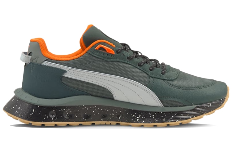 Puma Wild Rider WTR Green Orange Black — фото 1