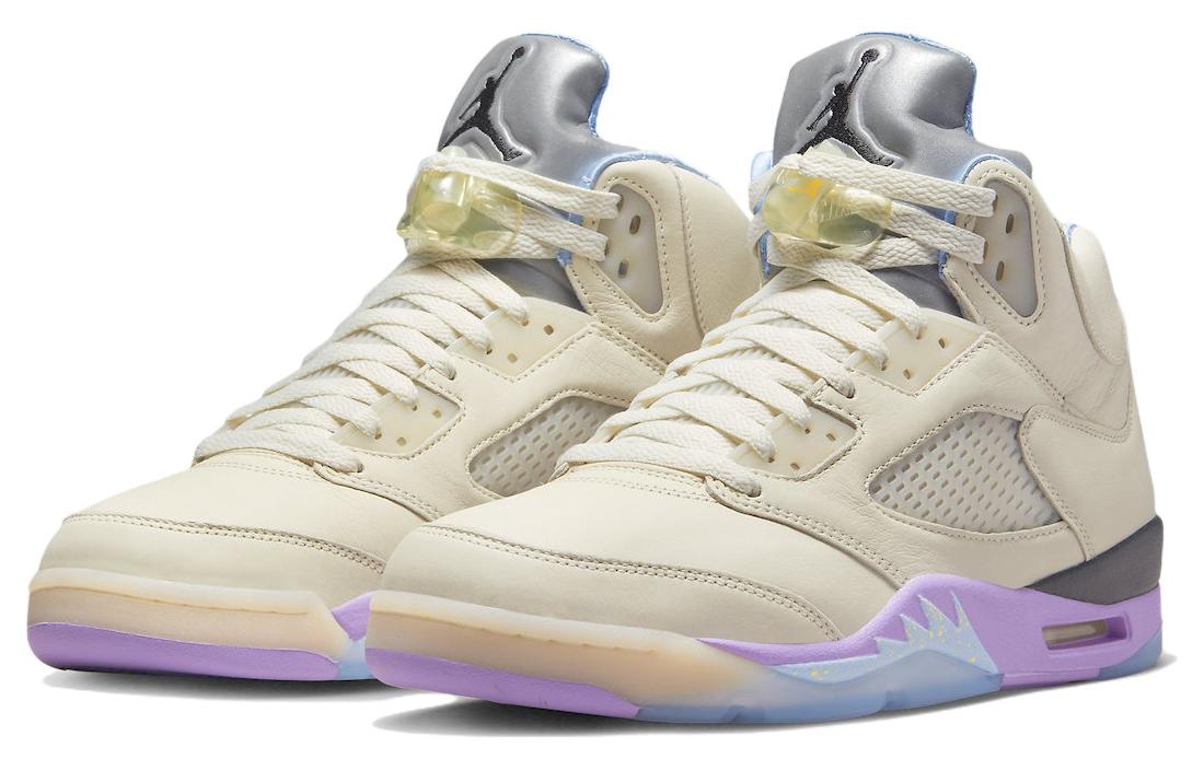 Jordan DJ Khaled x Air Jordan 5 "We The Best" White Purple — фото 2
