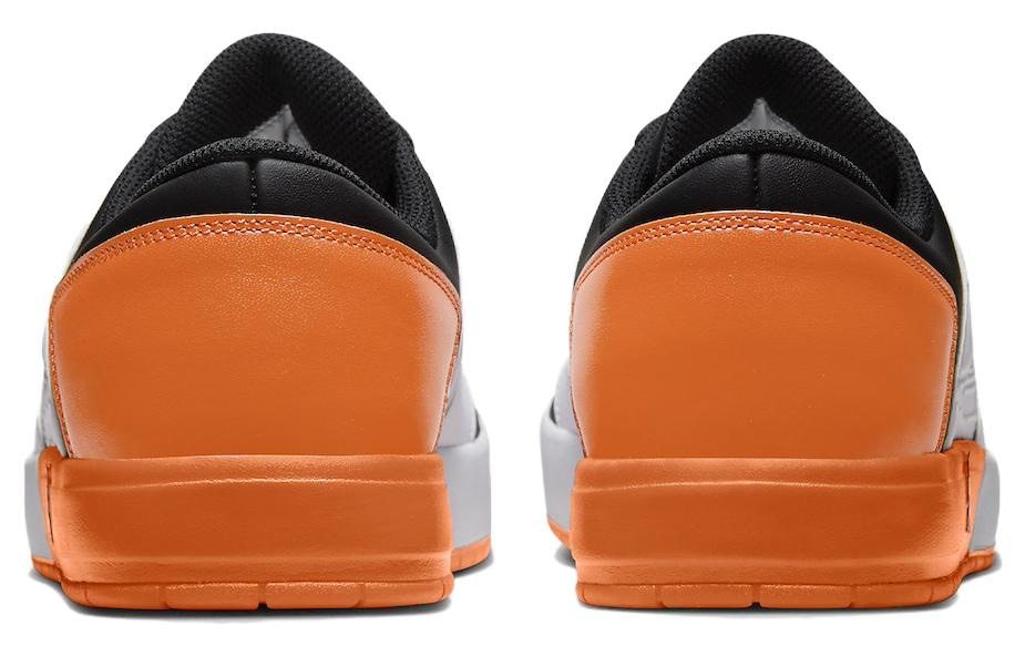 Jordan Nu Retro 1 Low White Black Orange — фото 4
