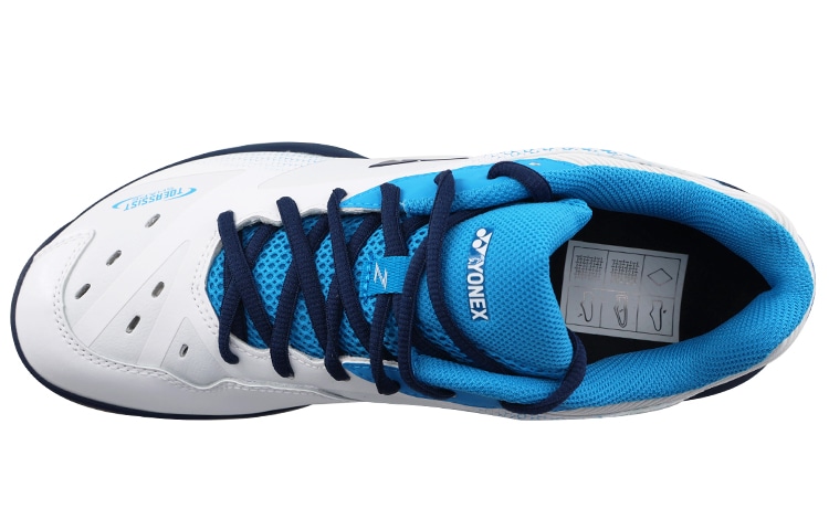 Yonex Low-Cut Badminton Shoes White Blue — фото 2