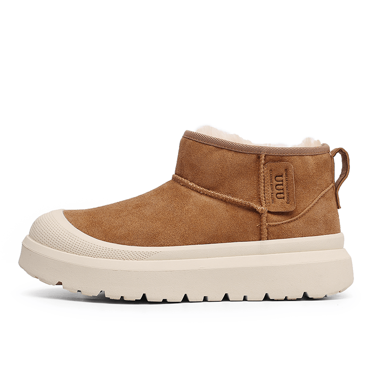 Angelmix Snow Boots Beige Brown