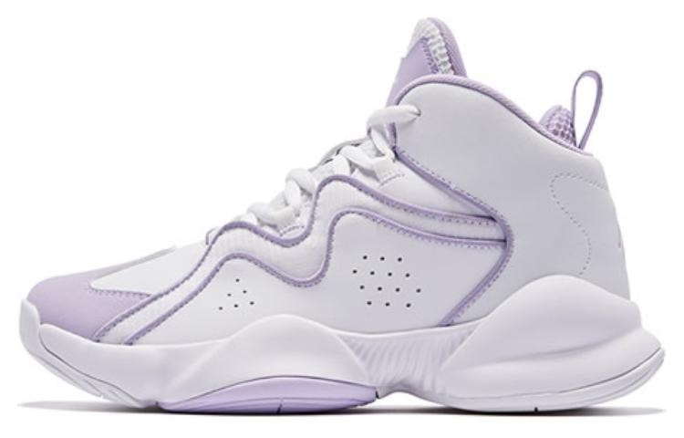 乔丹 Jordan High-Top Basketball Shoes White Purple