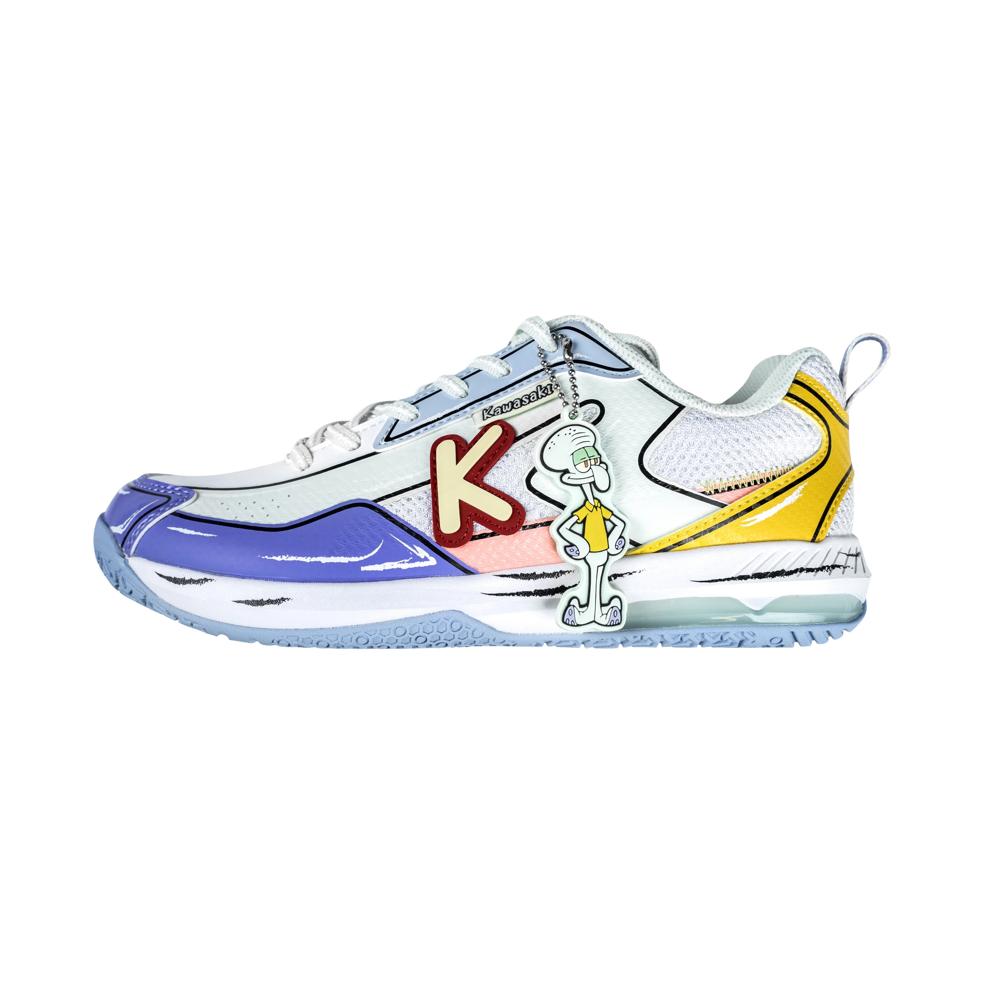 Kawasaki/川崎 Kawasaki SpongeBob Professional Badminton Shoes Deep Sea Blue