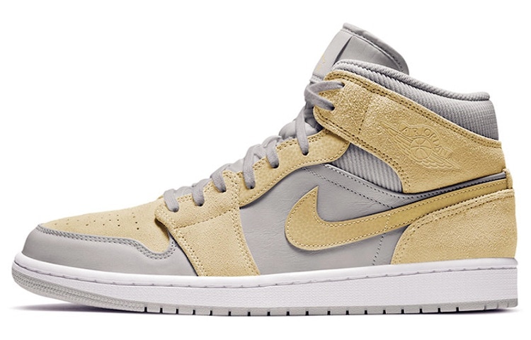 Jordan Air Jordan 1 Mid Retro Grey Yellow