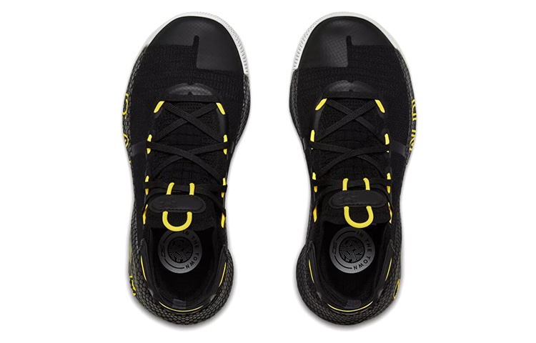 Under Armour Curry 6 Black Yellow — фото 2