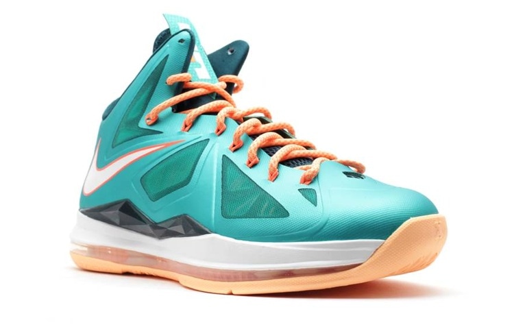 Nike Lebron 10 Mid Green Orange — фото 2