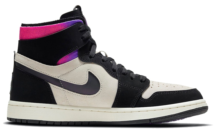 Jordan Retro High White Black Purple — фото 1