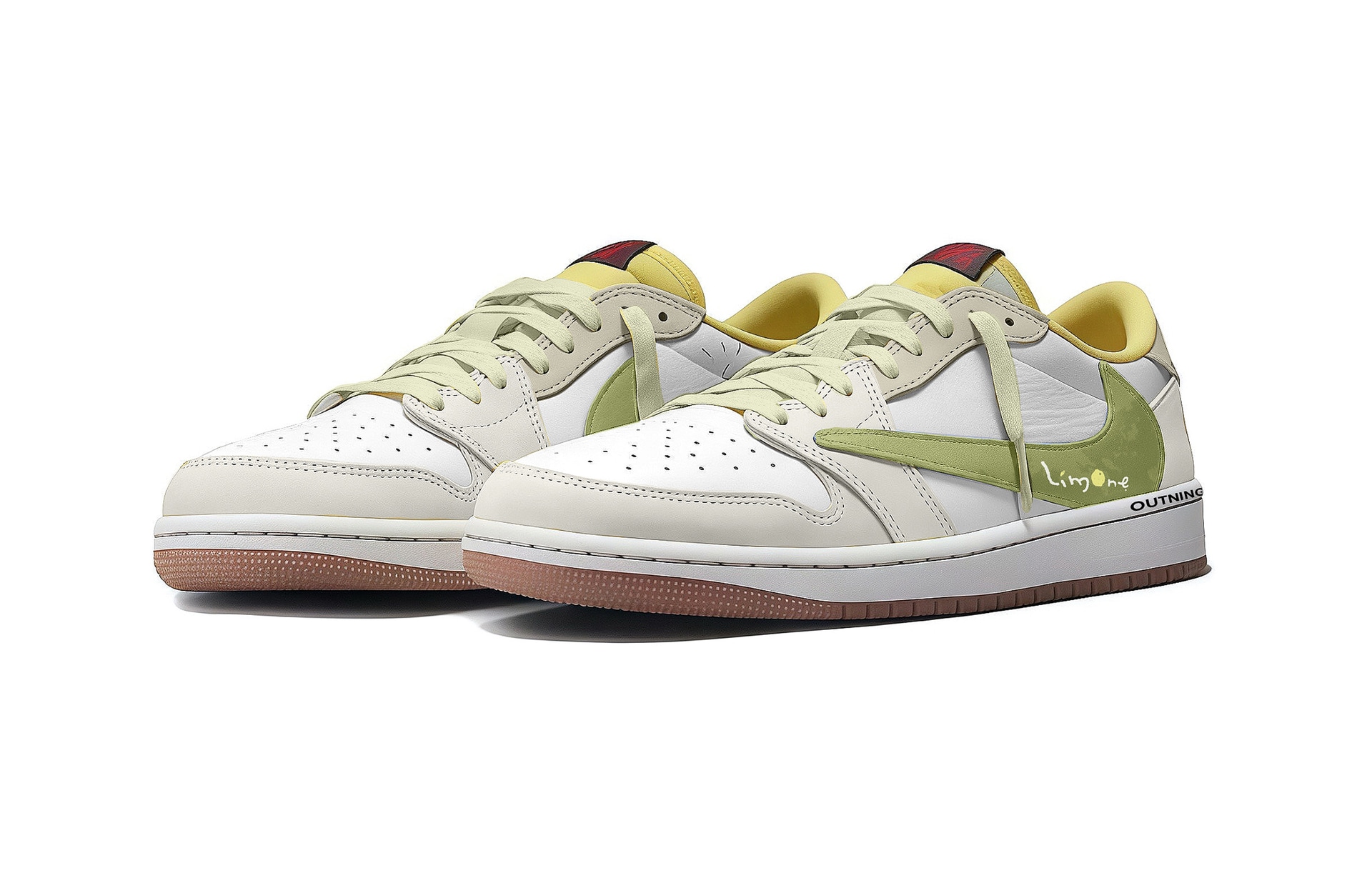 Jordan Travis Scott x Air Jordan 1 Low "Green Grey" — фото 3