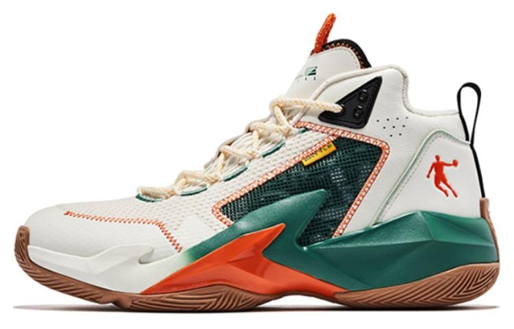乔丹 Jordan High-Top Basketball Shoes Grey Green