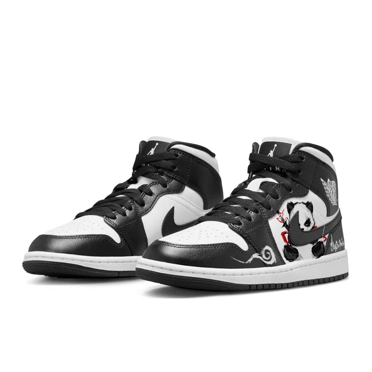 Jordan Air Jordan 1 Mid Black White Panda — фото 2