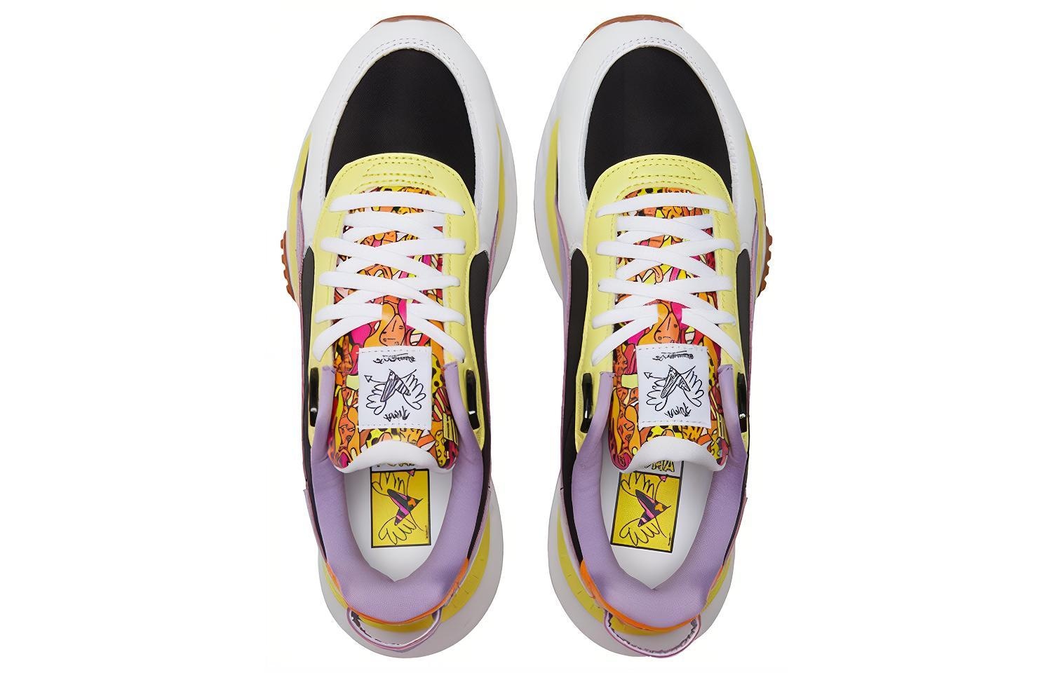 Puma Wild Rider Romero Britto White Yellow — фото 3