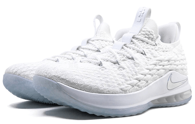 Nike Lebron 15 Low White Metallic Silver — фото 2