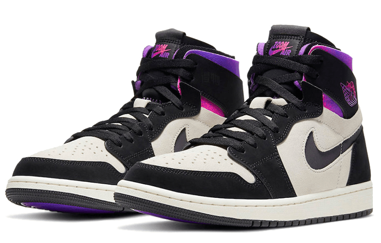Jordan Retro High White Black Purple — фото 2