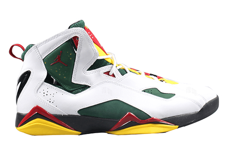 Jordan True Flight White Green Yellow — фото 1