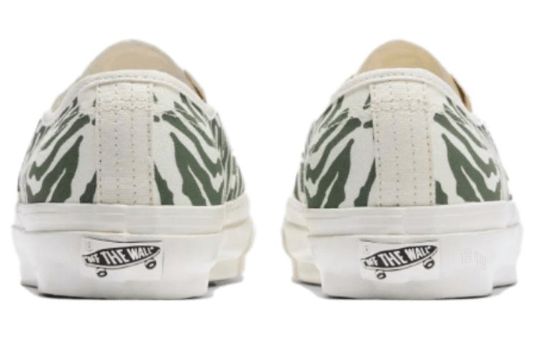 Vans Authentic Grey White Green — фото 2
