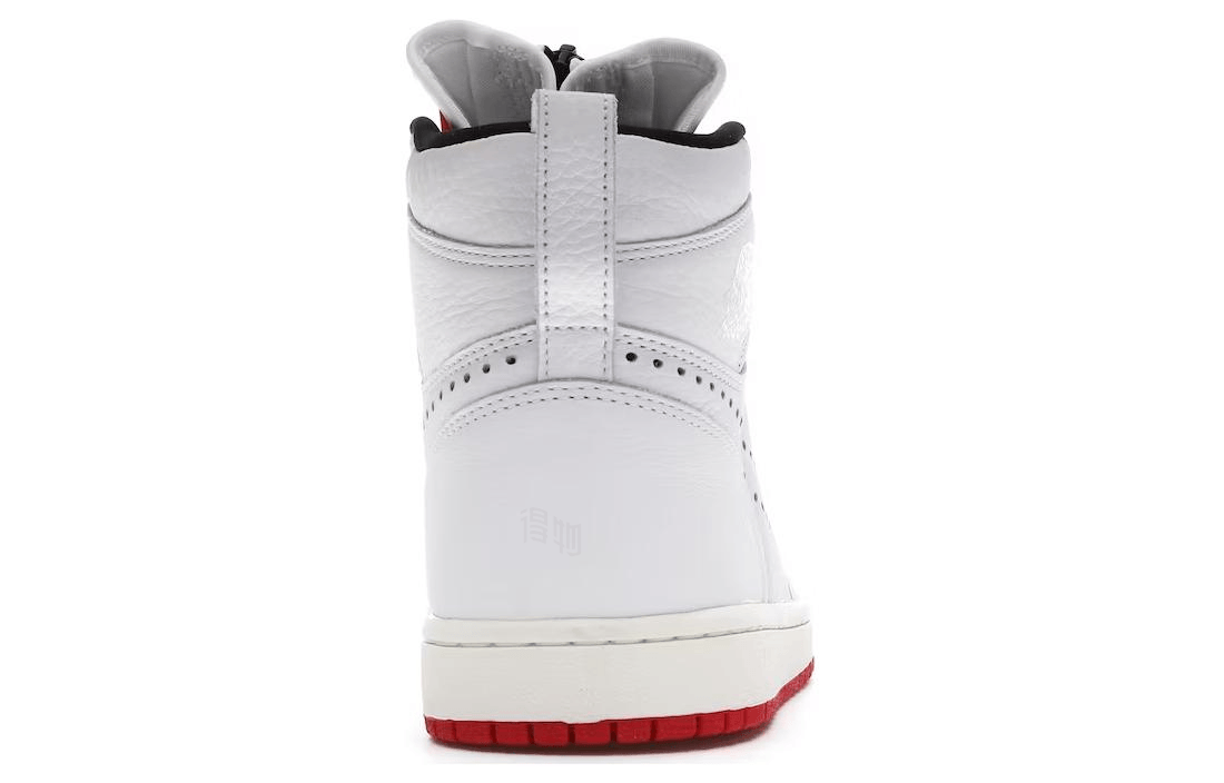 Jordan Air Jordan 1 High Zip White Red — фото 3