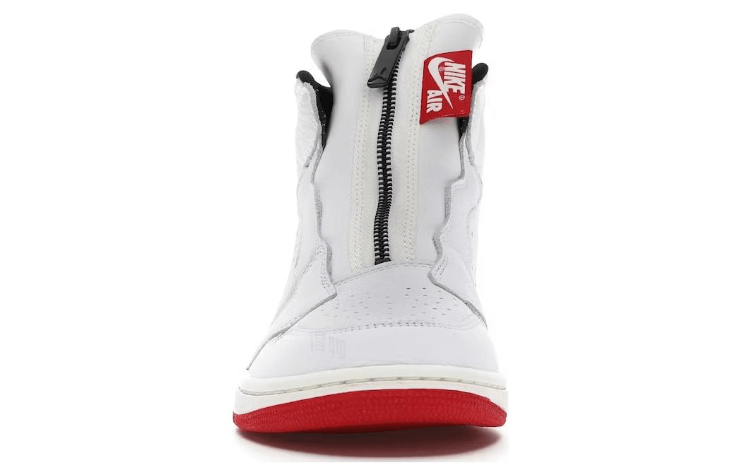 Jordan Air Jordan 1 High Zip White Red — фото 2