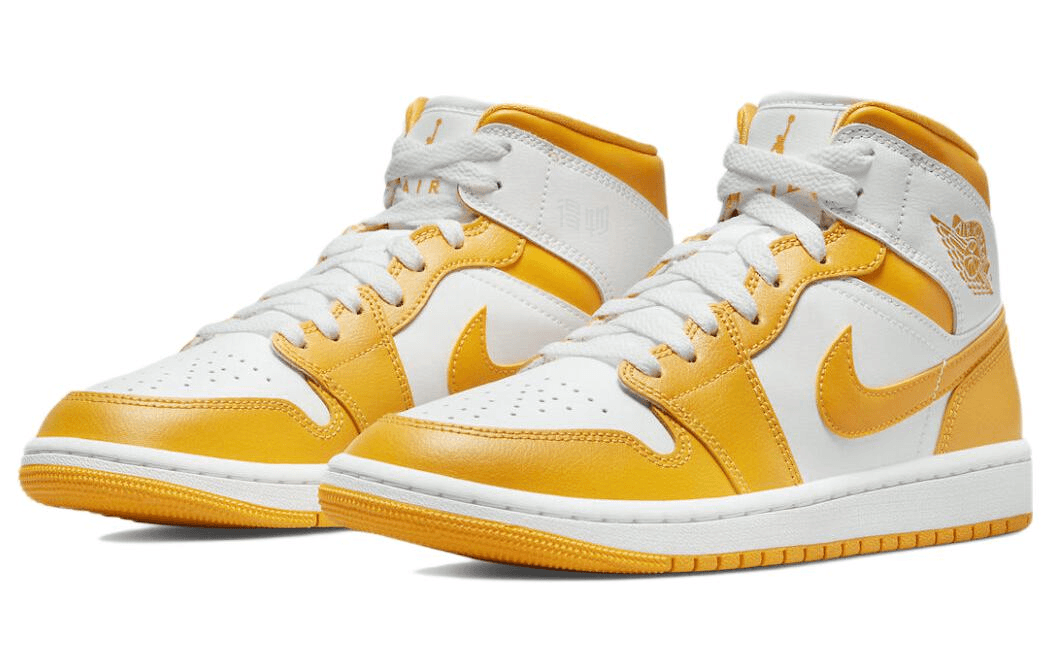 Jordan Air Jordan 1 Mid White Yellow — фото 2