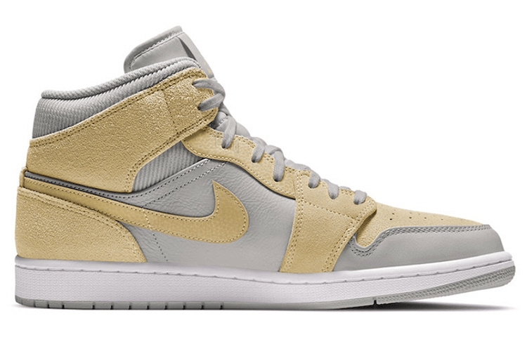 Jordan Air Jordan 1 Mid Retro Grey Yellow — фото 1