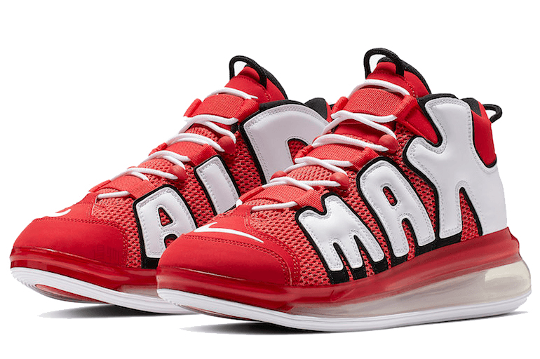 Nike Air More Uptempo 720 Red White — фото 2