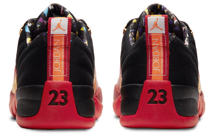 Jordan Air Jordan 12 Retro Low SE "Black and Metallic Gold" — фото 4