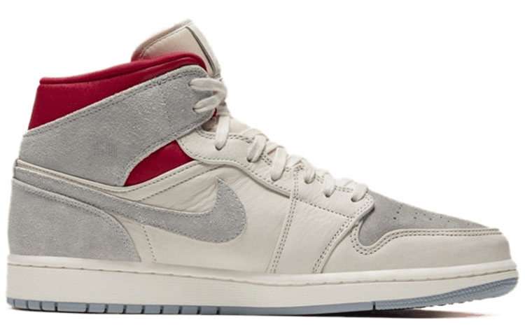 Jordan Sneakersnstuff x Air Jordan 1 Mid Red Grey — фото 1