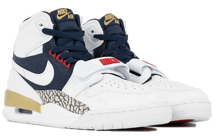 Jordan Legacy 312 White Blue Gold — фото 2