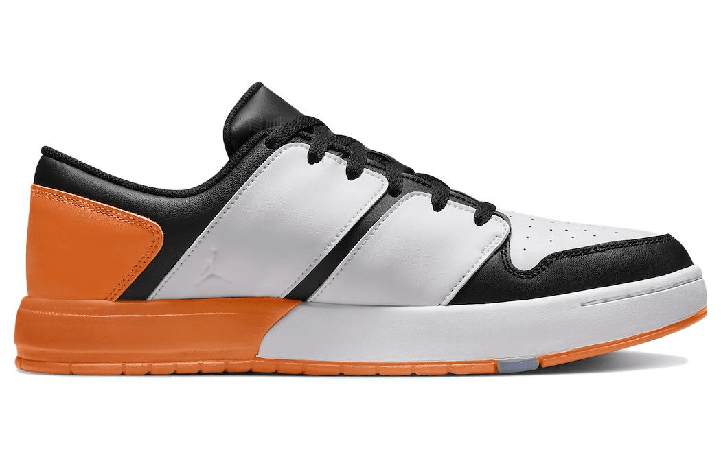 Jordan Nu Retro 1 Low White Black Orange — фото 1