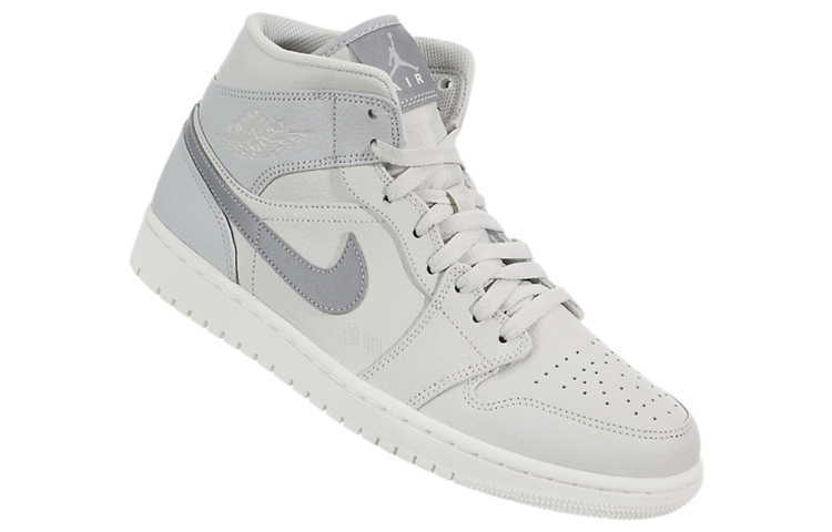 Jordan Air Jordan 1 Mid White Grey — фото 1