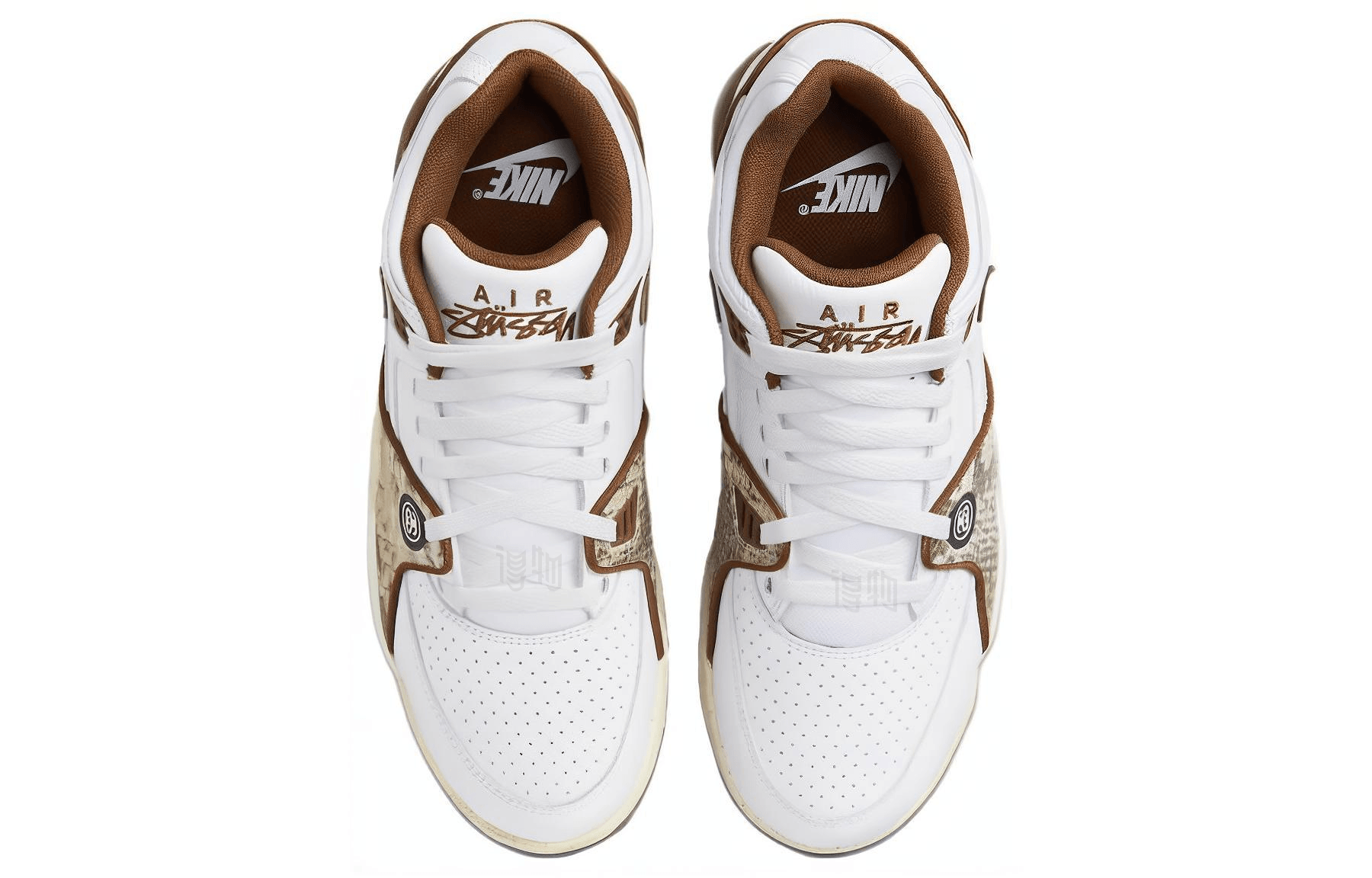 Nike Stussy x Nike Air Flight 89 "White and Pecan" — фото 3