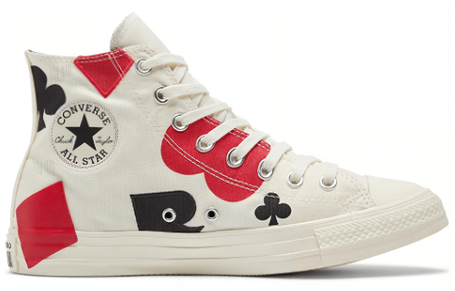 Converse Chuck Taylor All Star High Top White Red — фото 1