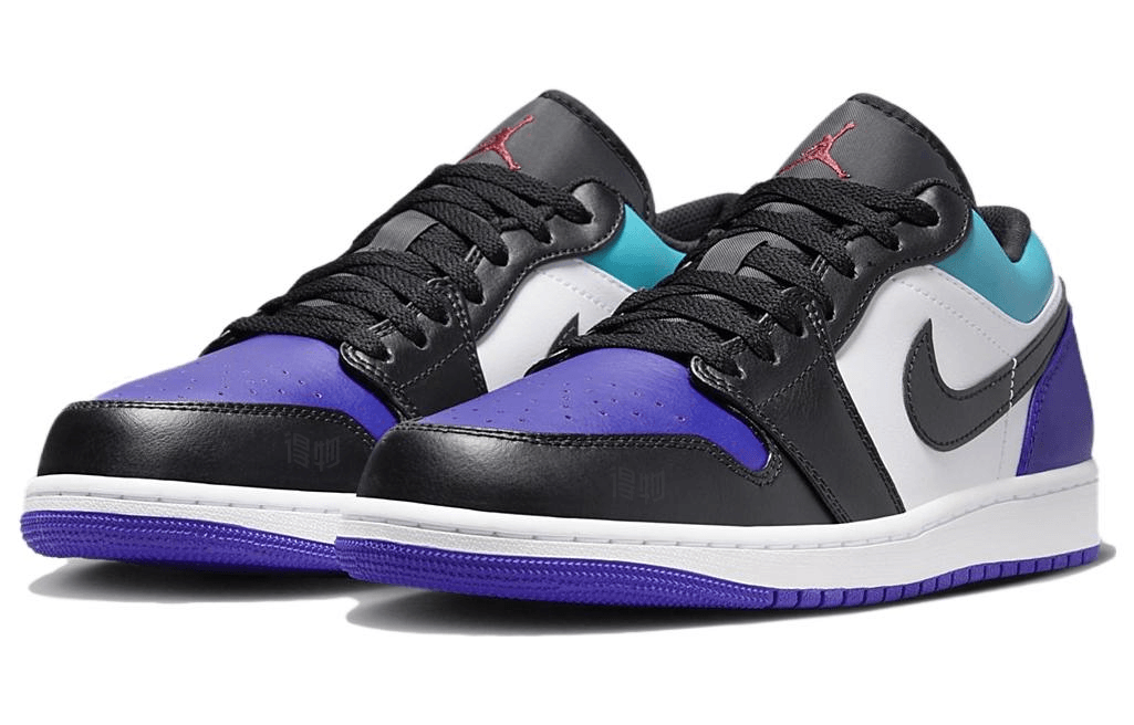 Jordan Air Jordan 1 Low White Black Purple — фото 2