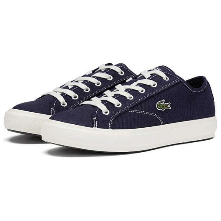 Lacoste Canvas Low-Top Navy — фото 2