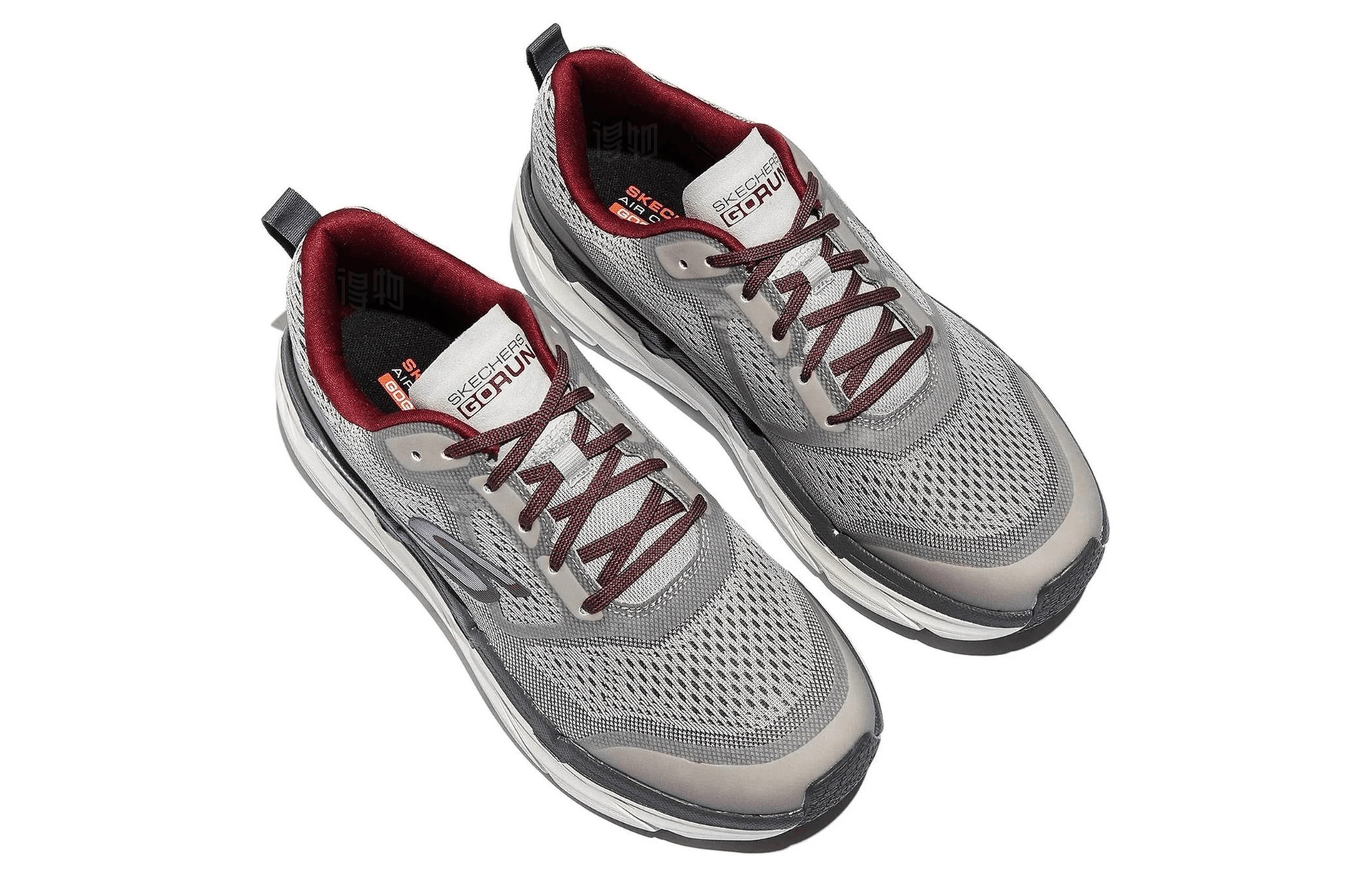 Skechers Max Cushioning Premier Grey White — фото 2