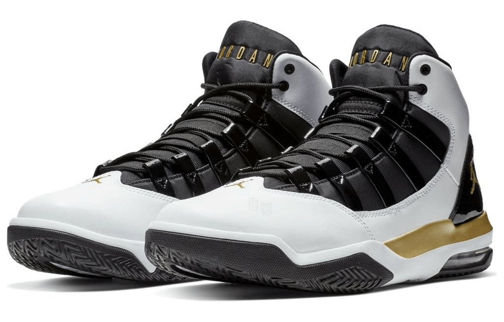 Jordan Max Aura White Black Gold — фото 1