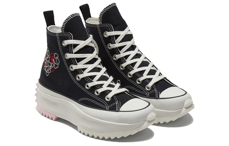 Converse Run Star Hike Black White Red — фото 2