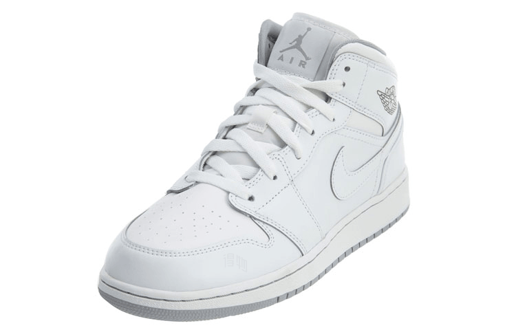 Jordan Air Jordan 1 Mid White Grey — фото 1